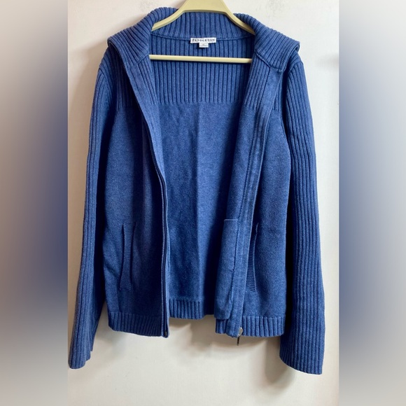 Pendleton Women’s Blue Full Zip sweater Jacket Size XL. - Picture 3 of 13